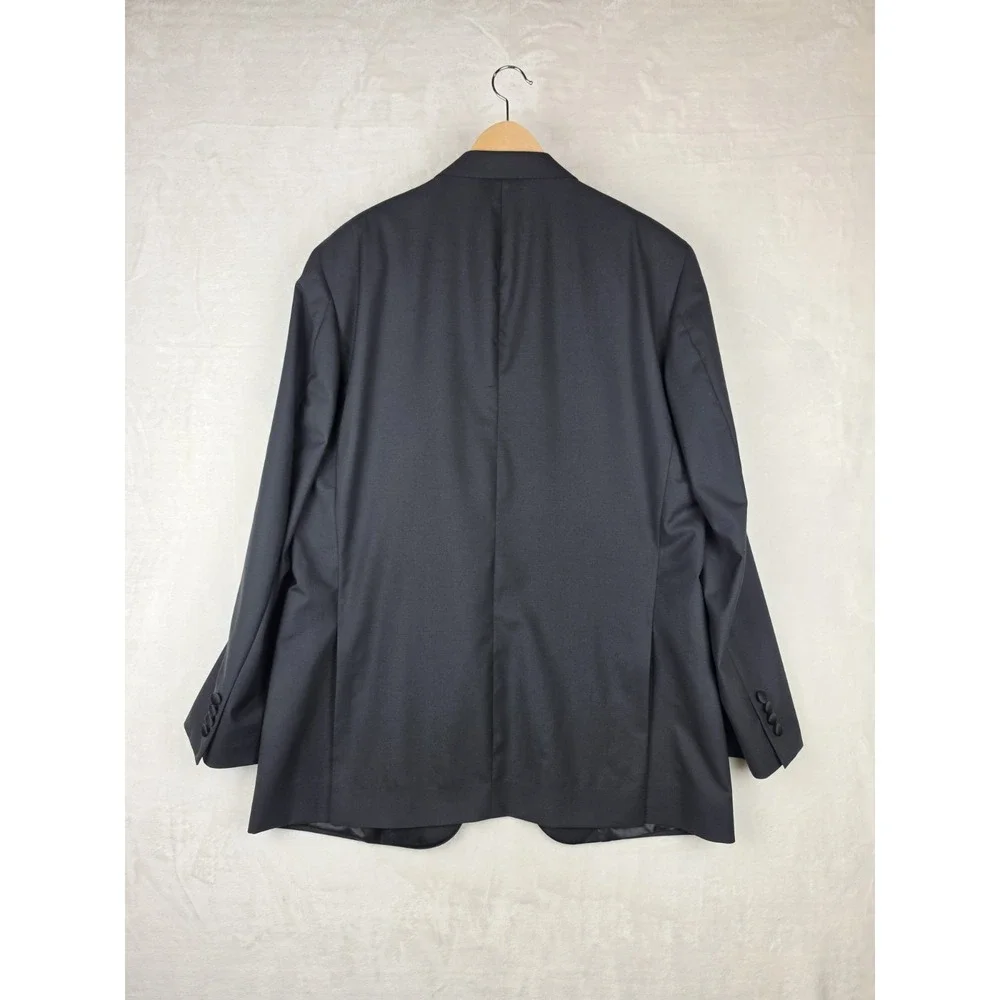 Peter Millar Tuxedo Dinner Jacket Mens 44T Black Wool Satin Lapel Union Made